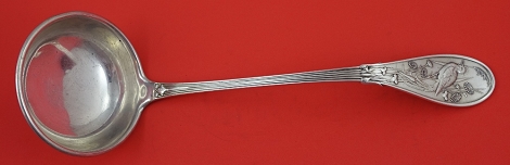 Oyster Ladle rare round bowl  11 1/4